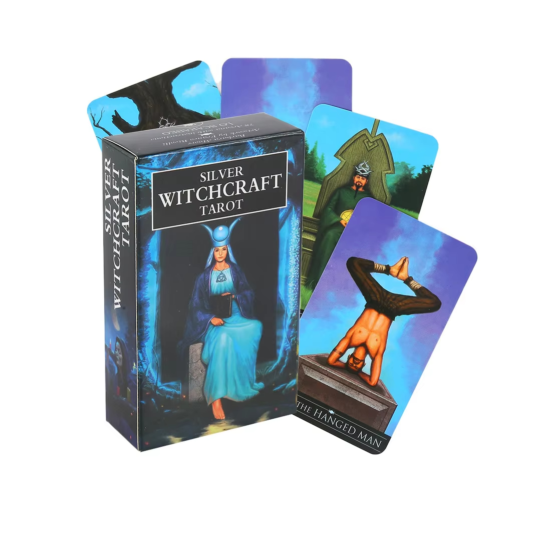 Board Game Oracle - Gorąca wyprzedaż Srebrny Tarot Wiedźm Tarot