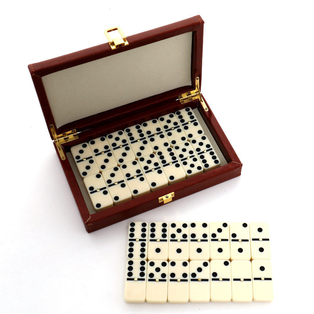 Board Game Family - 28-częściowy zestaw domino z żywicy, klasyczna