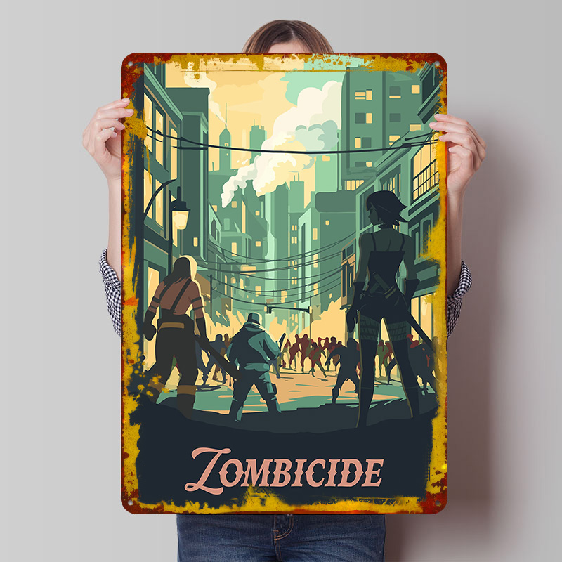 Plakat metalowy inspirowany gr – Board Game Zombicide recenzja i cena